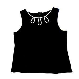 Women's black top cutout design